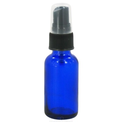 Wyndmere Naturals Cobalt Blue Glass Bottle with Mist Sprayer, 1 Ounces