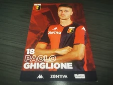 Paolo Ghiglione Unsigned Genoa CFC Club autograph card