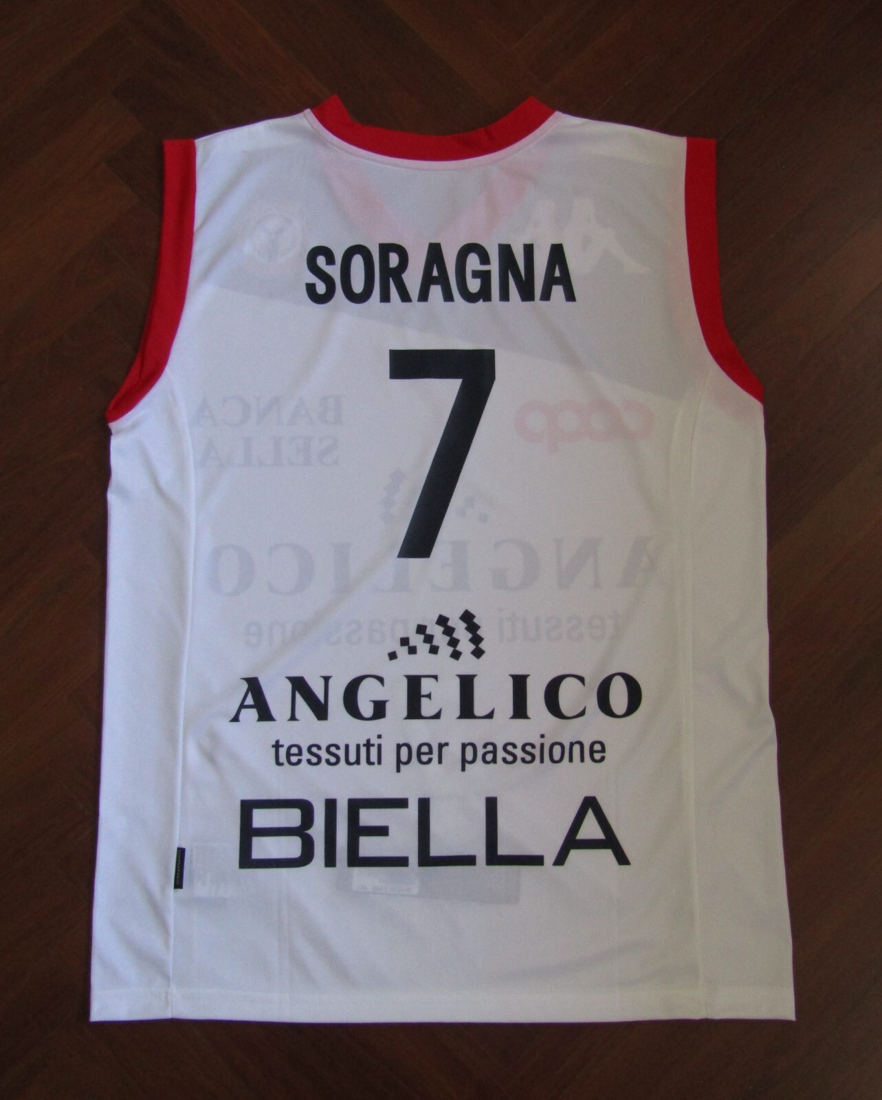 Maglia basket SORAGNA BIELLA canotta maillot jersey trikot BENETTON TREVISO FILA