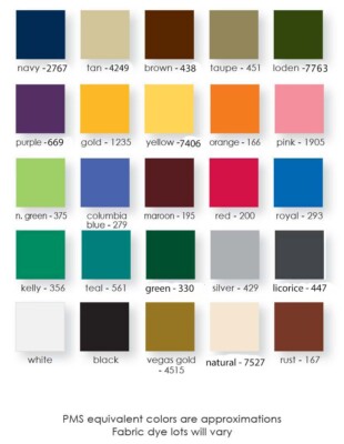 14oz COLORED COTTON CANVAS DUCK 58-59