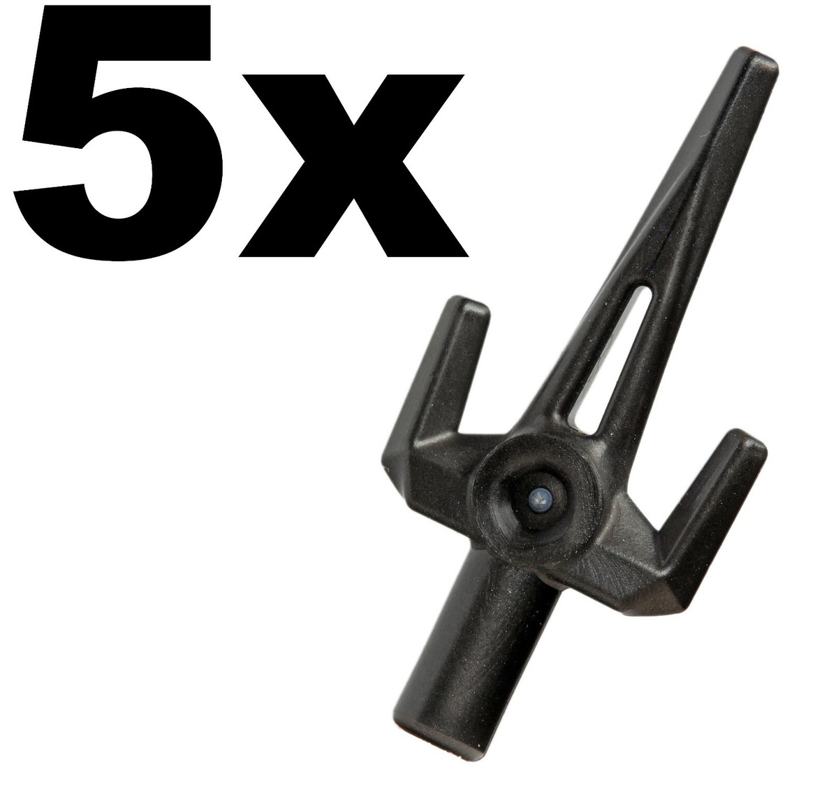 NEW LEGO - Weapon - Sword - Sai Pearl Dark Gray x 5 10232 10937