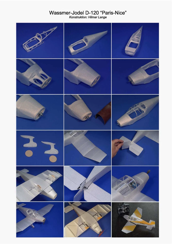 WASSMER JODEL D-120 Paris-Nice, Materialsatz, Depron - Bild 4 von 4