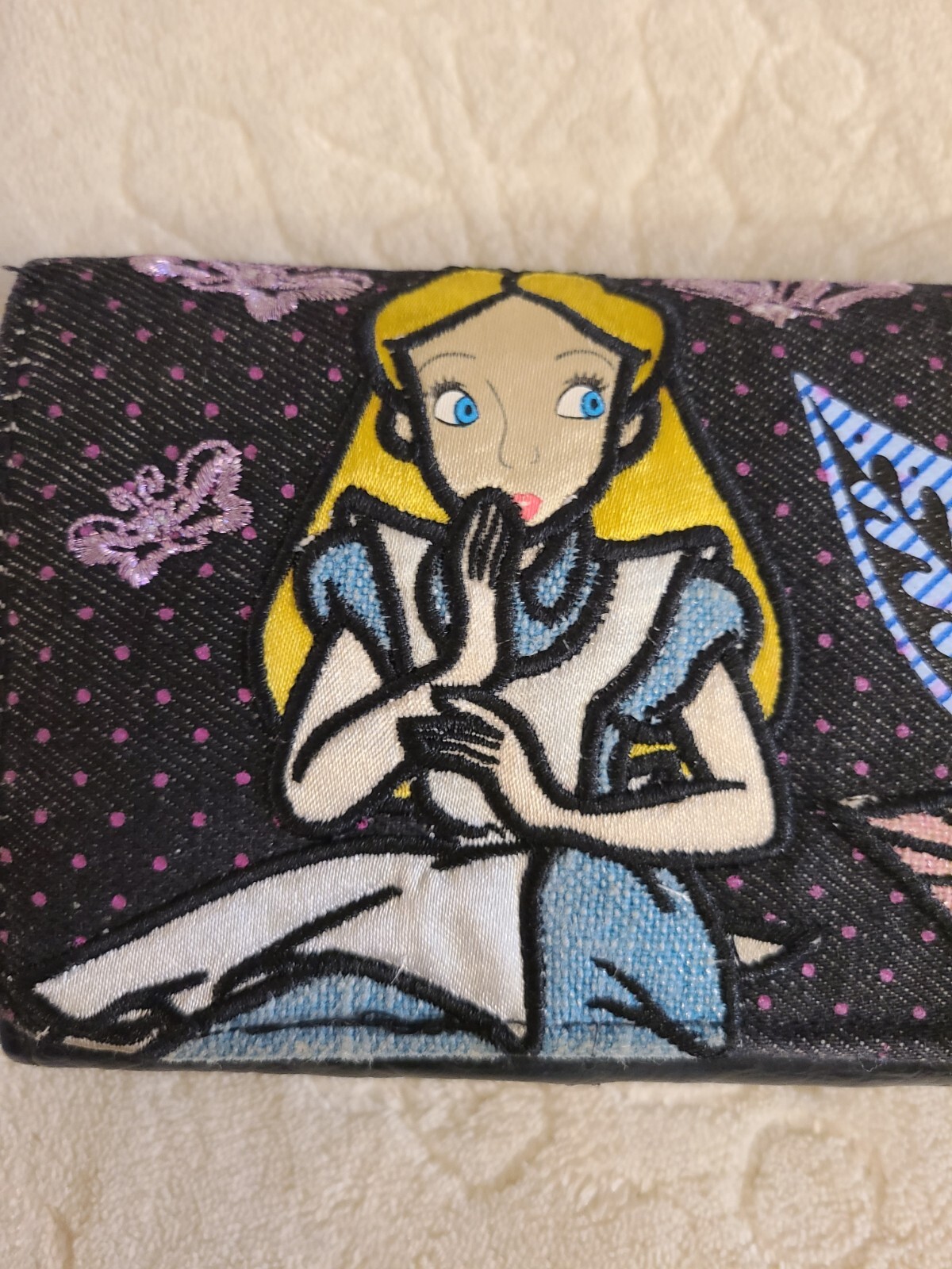 Disney Long Wallet Alice in Wonderland Lounge Fly… - image 2