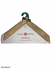 SWITCHFLOPS Interchangeable straps Size  Large Lindsay-Phillips Beige  gold bow
