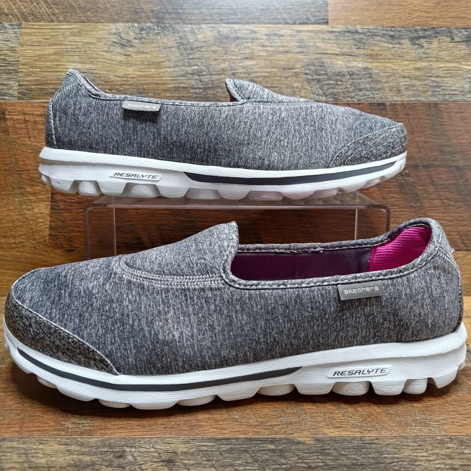 ON RUNNING Scarpe da passeggio Skechers donna performance memory foam slip on grigio taglia 11