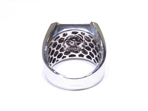 Mens 14k White Gold 2.00ct Round Cut Prong Set White Diamond Stunning Ring - Picture 4 of 5