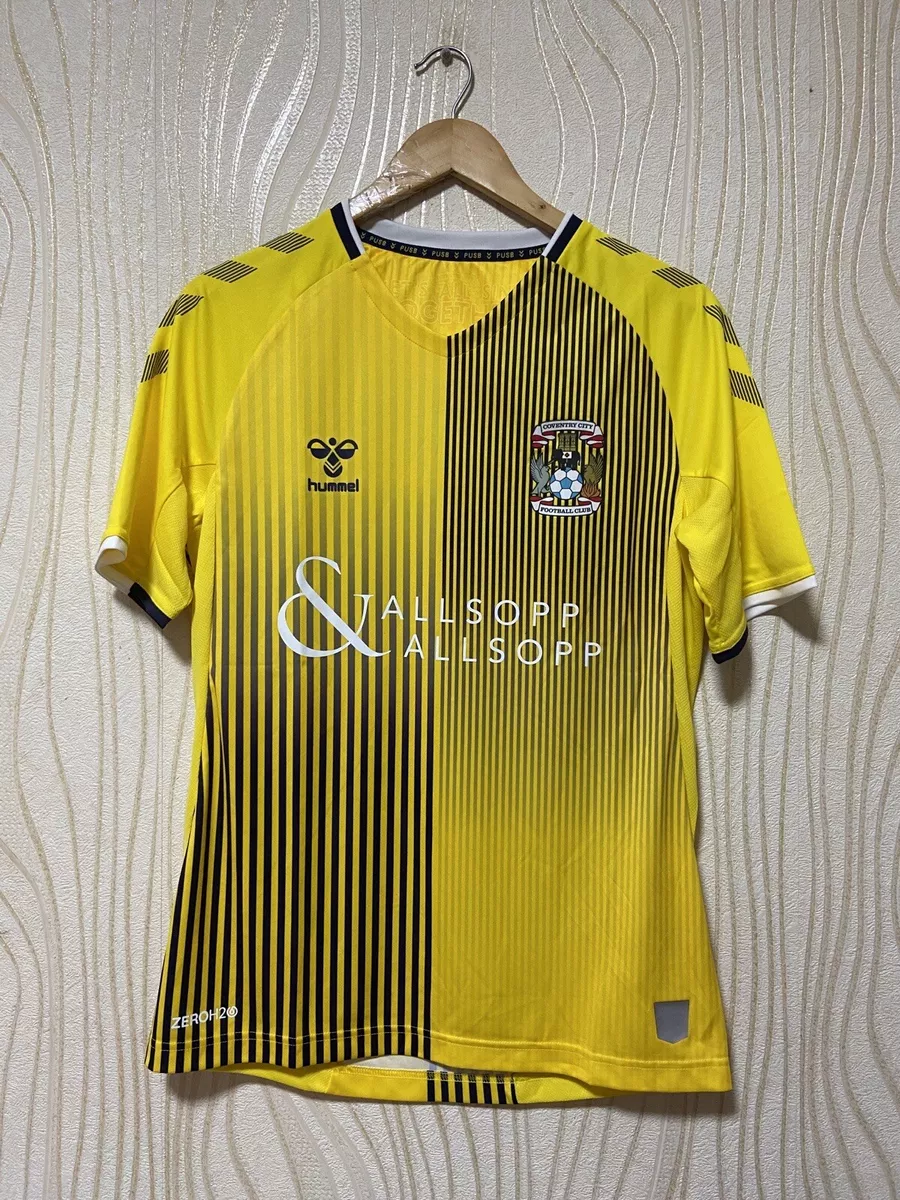 COVENTRY CITY 2019 2020 FOOTBALL SHIRT SOCCER JERSEY HUMMEL YELLOW