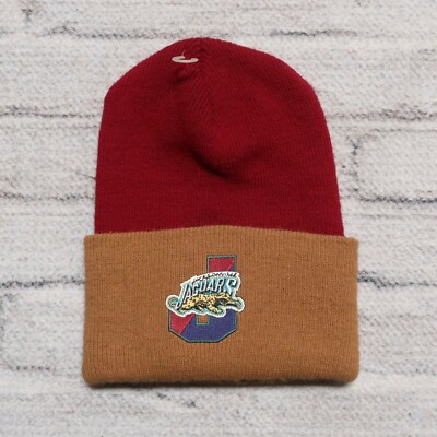 Vintage New 90s Jacksonville Jaguars Beanie Hat Cap Acrylic Knit