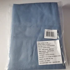 The Company Store CORONET BLUE Velvet Flannel KING Pillowcases