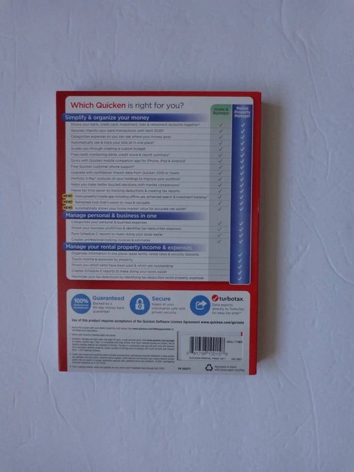 Quicken 2017 Rental Property Manager For Windows Vista SP2, Windows 10, 7, 8,8.1 - Image 2 of 4