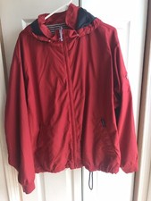 Men s Eddie Bauer Red Full Zip Shell Jacket O...