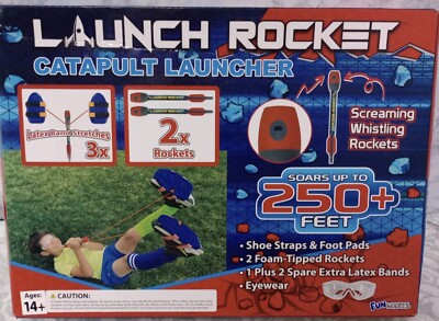 Launch Rocket for Kids Catapult Launcher By Fun Wares Whistling Foam Rocket New