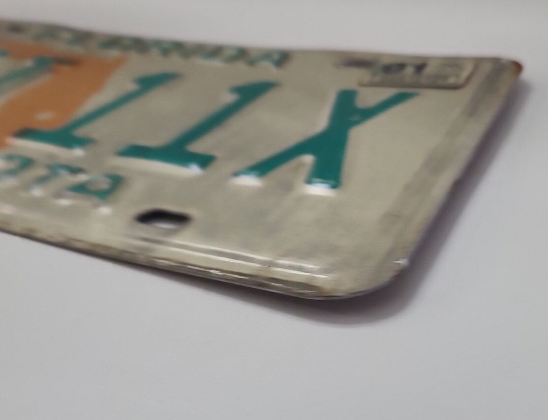 2001 Florida Sarasota License Plate UFI 11X Metal Vintage