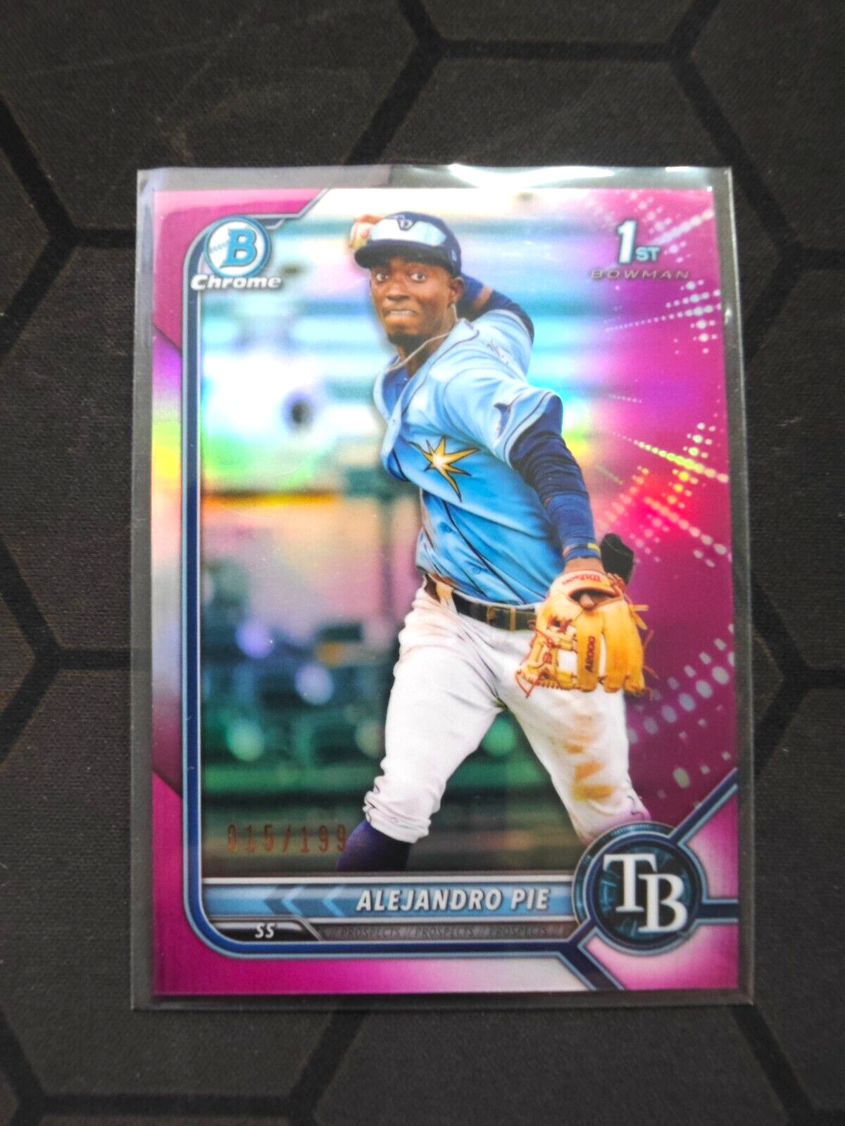 2022 Bowman Chrome Baseball Pink Refractor 1st RC Alejandro Pie 15/199