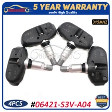 4 Pcs TPMS Tire Pressure Sensors 06421-S3V-A04 for Acura TL MDX Honda Odyssey