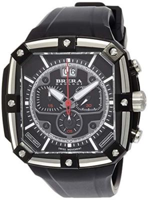 BRERA Orologi Supersportivo Square BRSS2C4601 Black Chronograph Watch