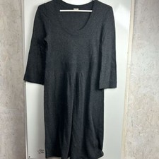 J. Crew grey wool cashmere long sleeve dress