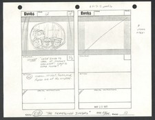 Star Wars: Ewoks season 1985 Original Production Pencil Animation Storyboard 10