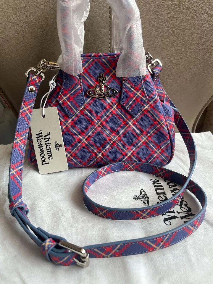 Vivienne Westwood 手提包 保龄球袋 多色格子图案 Orb Outlet — 第 4/4 张图片