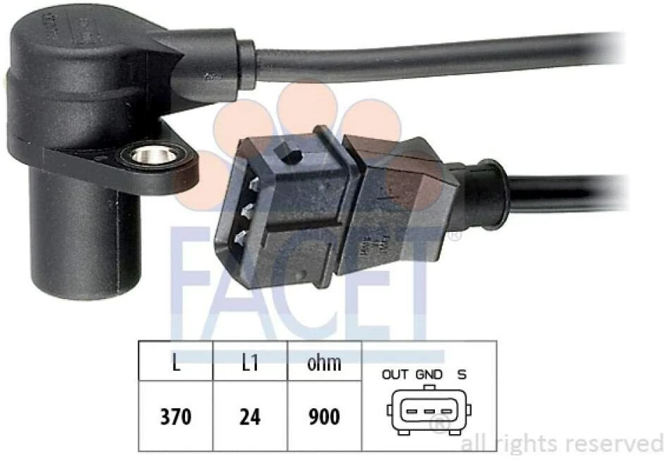 Sensor de posición del cigüeñal facetado para Volkswagen Jetta 1994-1999 Foto 2 de 2