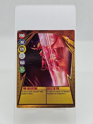 Bakugan Fire Reflection Gate Karte, Spin Master, 2009, Official Fire Reflection
