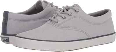 Sperry Top Sider Herren UK 6 EU 39 Grau Canvas Striper II Rpet Sneaker Schuhe