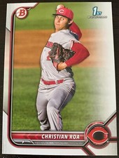 2022 BOWMAN CHRISTIAN ROA #BP-130 CINCINNATI REDS PROSPECT 1ST BOWMAN PAPER 