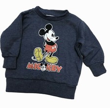 Mickey Mouse Crew Neck Blue Sweatshirt Size 12 M New with Tags Disney Baby