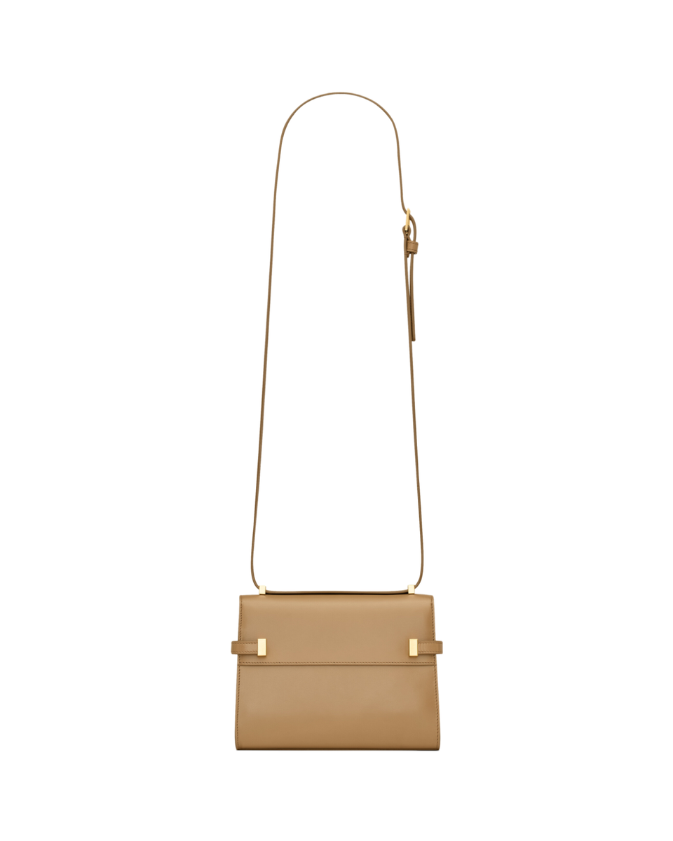 SAINT LAURENT Manhattan Box Mini $2100 Natural Tan Leather