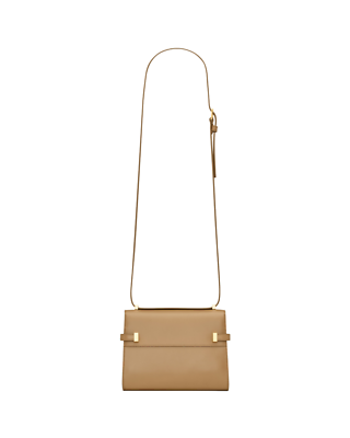 SAINT LAURENT Manhattan Box Mini $2100 Natural Tan Leather