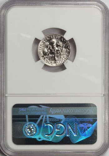 1996 W NGC MS64 Major Stuck Thru Rare Dime Mint Error Many Fibers Showing Cloth? - Picture 6 of 6