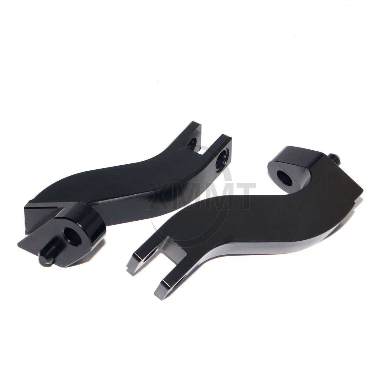 V-Factor Black Reduced Reach Passenger Footboard Brackets - 24138 for 1993-2026 Harley-Davidson Touring and 2026 Harley-Davidson Trike Motorcycles - Dennis Kirk