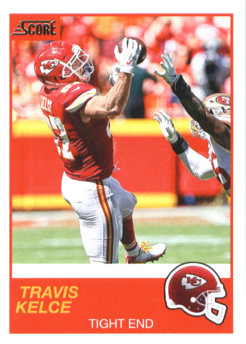 2019 Score #2 Travis Kelce Kansas City Chiefs Football Card NM-MT