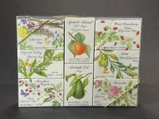 Vintage 1984 Crabtree & Evelyn Gift Set of 8 Assorted 3.5 oz. Soap Bars New