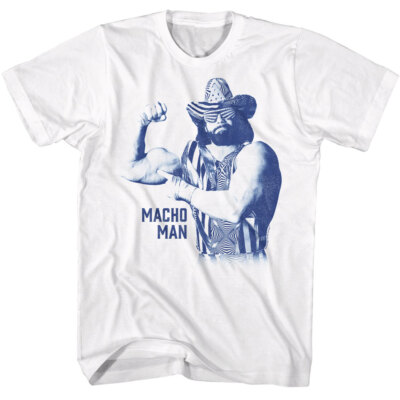 Macho Man Randy Savage Flexing His Sick Puppy WWE Wrestling Men's T Shirt
