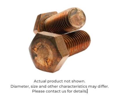 1/4-20 X 3/4 Silicon Bronze Hex Head Cap Screw, Fully Threaded