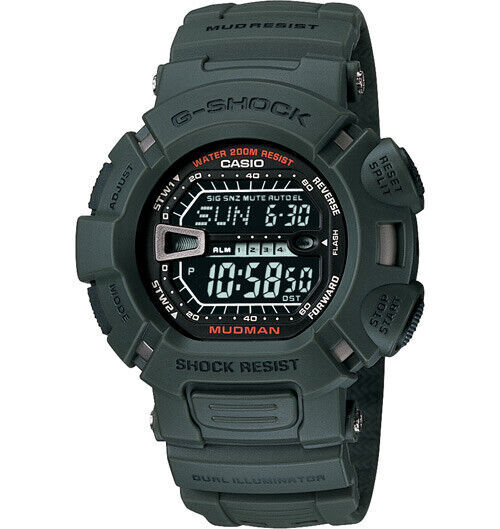 溺*魚様 未使用 G-SHOCK MUDMAN G-9000-1VDR & 3V G-9000-3vdr G9000 Casio G-shock Mudman Digital Sports Watch for