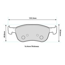 FERODO DS2500 COMPETITION BREMSBELÄGE VORNE passend für FORD FIESTA MK7