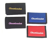 Portmonaie Cheerleader Tasche Geldb&ouml;rse versch. Farben glitzer Aufdruck