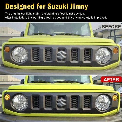 Pair of Front Turn Signal Lamp Light For Suzuki Jimny JB64 JB74 19-21 Clear S11 - Picture 4 of 14