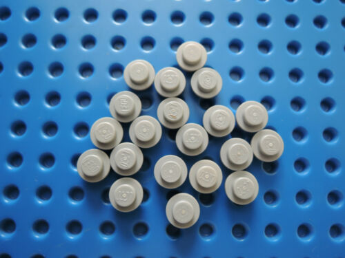 Lego 20 x placa 4073 redonda 1x1 nuevo gris claro azul gris - Imagen 1 de 1
