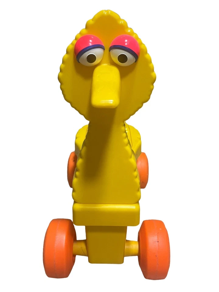 Brinquedo Sesame Street Big Bird passeio em quatro rodas VINTAGE 1979 Muppets CBS brinquedos RARO - Imagem 2 de 4
