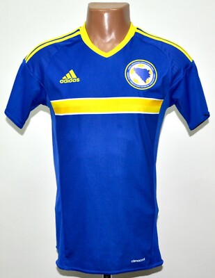 BOSNIA AND HERZEGOVINA 2016/2017 HOME FOOTBALL SHIRT ADIDAS SIZE BOSNIA AND HERZEGOVINA 2016/2017 HOME FOOTBALL SHIRT ADIDAS SIZE