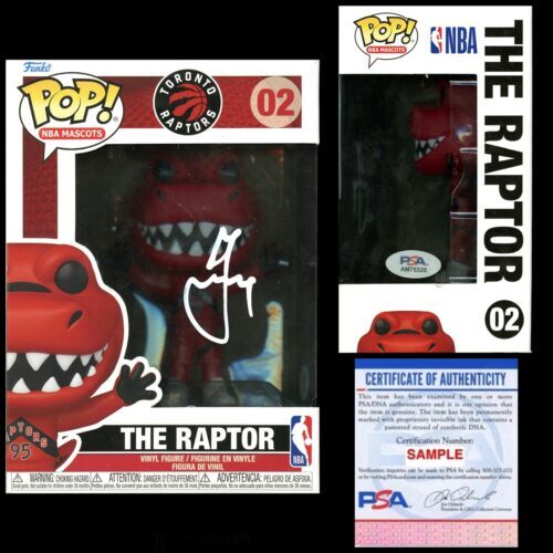 jonas valanciunas The Raptor Signed Autograph Funko Pop #02 PSA/DNA COA