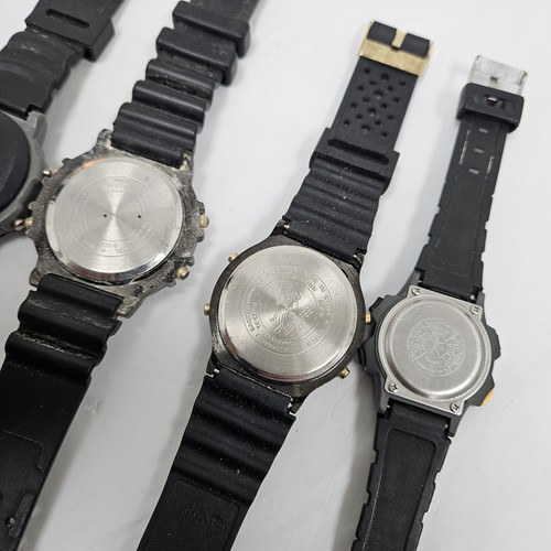 Vintage Lot Of 8 Digital LCD Watches Retro Style - AS IS Parts/Repair - Picture 7 of 11