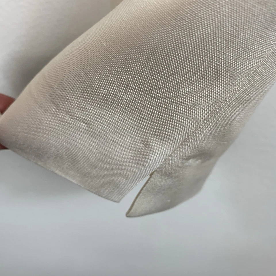 Pantalones Pantalones J McLaughlin Marfil Pierna Recta Forrados Seda Cruda Cintura Alta Talla 2 Foto 4 de 4