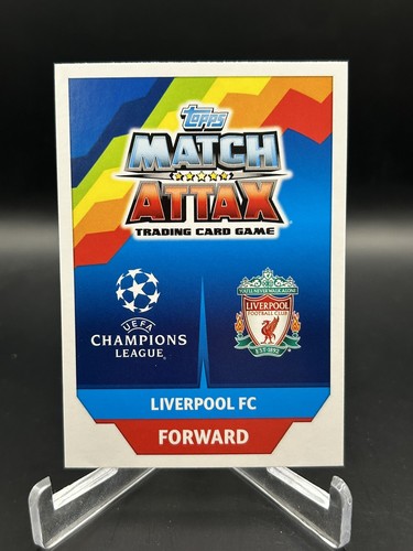 2017-18 Topps Match Attax UEFA Gold Limited Edition Mohamed Salah Liverpool LE8G - Picture 2 of 2