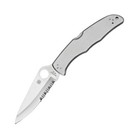 Spyderco Stainless Steel Blade Serrated Collectible Folding Knives