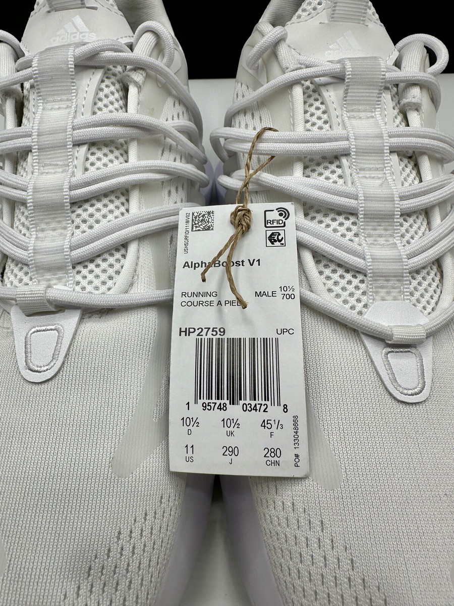 MENS ADIDAS ALPHABOOST V1 HP2759 11 Cloud White / Core White