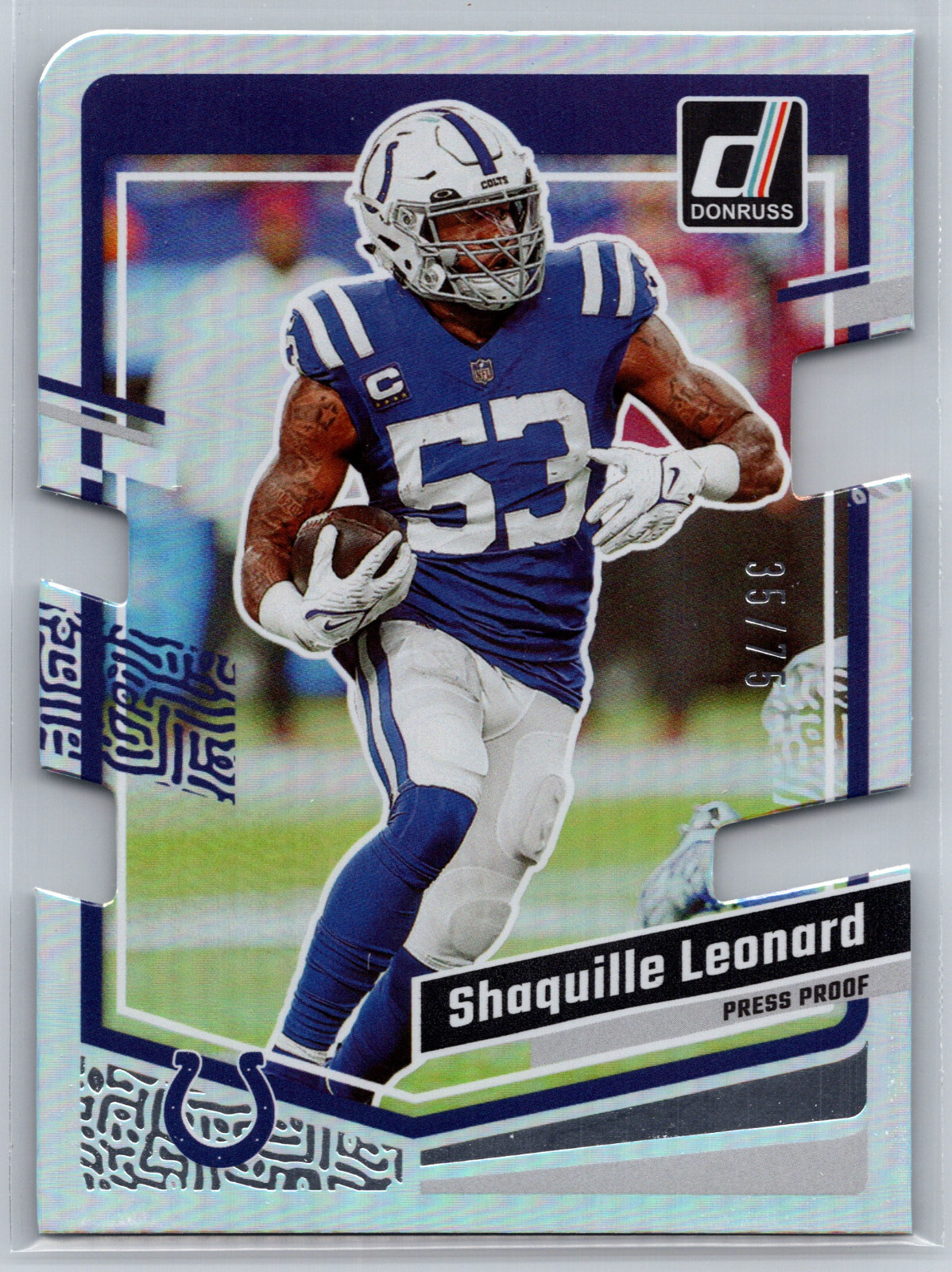 2023 Donruss SHAQUILLE LEONARD #131  Die-Cut /75